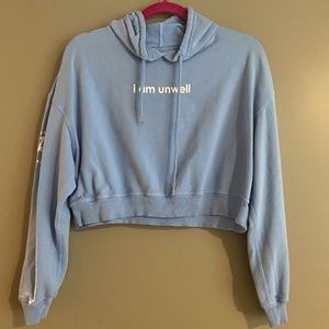 I Am Unwell Cropped Hoodie